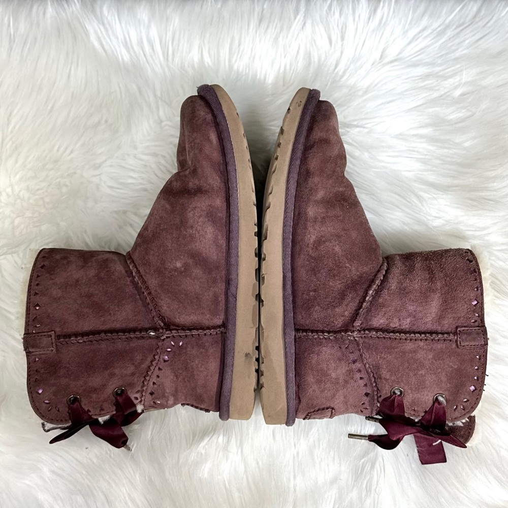 ⭐️UGG Dixi Flora Perforated Bow Ankle Boots [S7600] - Picture 5 of 15